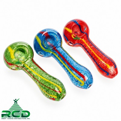 GLASS PIPE FRITTED & COLOR ROD GP2116 1CT